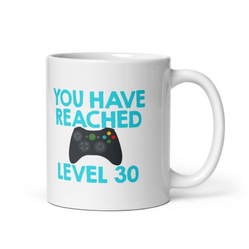 ???? You Have Reached Level 30 Cremic Coffee Mug – Funny Gamer Birthday Mug – Level Up Gift for Video Game Lovers, Geek & Nerd Gifts – 11oz Ceramic Coffee Cup