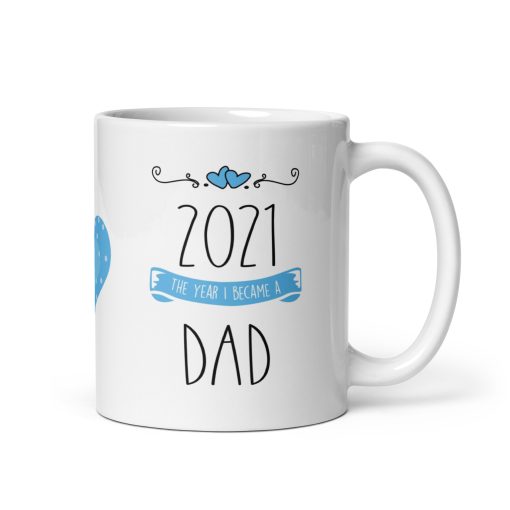 "The Year I Became Dad Mug – New Dad Gift, Gift for Dad , First Father’s Day Present,  Unique dad mug, Daddy Est. Mug, Baby Announcement, Gift from Wife, Son, Daughter, Pregnancy Reveal