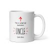 "This Is What An Awesome Uncle Looks Like" Coffee Mug – Funny Gift for Uncle, Birthday, Christmas, Father's Day, Novelty Mug