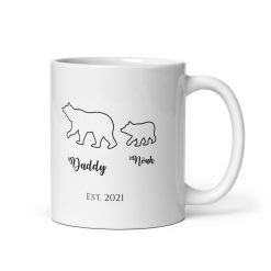 "Daddy Noah" Personalised Coffee Mug – Custom Gift for Dad, Father’s Day, Birthday, Christmas, from Son or Daughter
