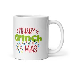 Merry Grinch-mas Coffee Mug – Funny Christmas Mug for Holiday Cheer – Festive Gift for Grinch Lovers, Friends, Family & Coworkers – 11oz Ceramic Coffee Cup