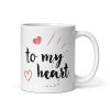 "To My Heart Mug – Romantic Love Mug for Him and Her | Cute Anniversary Gift, Valentine’s Day Mug, Birthday Gift for Boyfriend, Girlfriend, Husband, or Wife, Personalised Gift for Lovers, Couples Mug, heart Mug