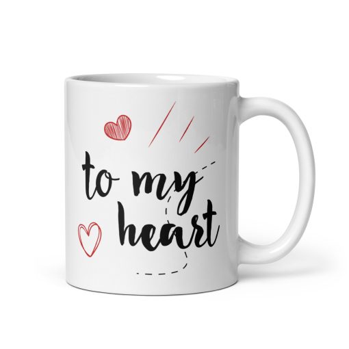 "To My Heart Mug – Romantic Love Mug for Him and Her | Cute Anniversary Gift, Valentine’s Day Mug, Birthday Gift for Boyfriend, Girlfriend, Husband, or Wife, Personalised Gift for Lovers, Couples Mug, heart Mug
