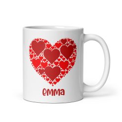 "Heart-Shaped Personalized Name Mug – Custom Love Mug for Couples | Romantic Gift for Valentine’s Day, Anniversary, Birthday, Wedding and Engagement, Heart Mug, Love Gift, Gift for Him & Her, Gift for Partner