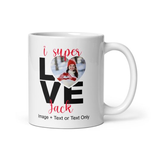 Personalised Love Text and Photo Mug – Custom Romantic Gift for Him and Her, Boyfriend, Girlfriend, Husband or Wife, Unique Valentine’s, Anniversary, Birthday and Christmas Gift!, Custom Couple Mug, Matching Couple Mug, Gift for Partner, Love Gift, Sentimental gift for lovers