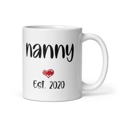 Personalised Nanny EST. 2025 Coffee Mug - Mug gift for mum, Personalized mum mug, Custom mug for mum, Best mum ever mug, Mum coffee mug, Unique mum mug, Funny mum mug, Photo mug for grandma, Gift for nanny, grandma appreciation gift, Personalized gift for nan