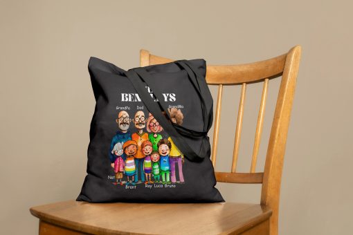 Custom Tote Bags with Logo, Personalised Photo or Text Print, Bulk 14x16 in, Multi-Color Print, Gift for Him & Her - Image 5