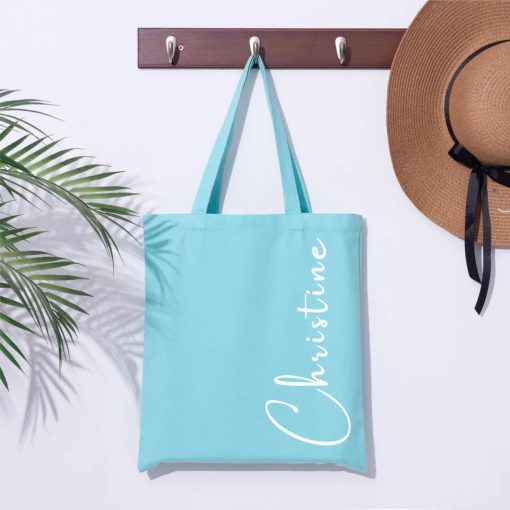 Custom Tote Bag with Name – Personalized Gift for Her, Bridesmaid or Bachelorette Party Bag, Birthday Gift Idea, Beach Tote Bag for Women - Image 3