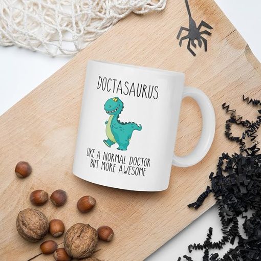 Doctasaurus Funny Mug – 11oz coffee mug - Image 6