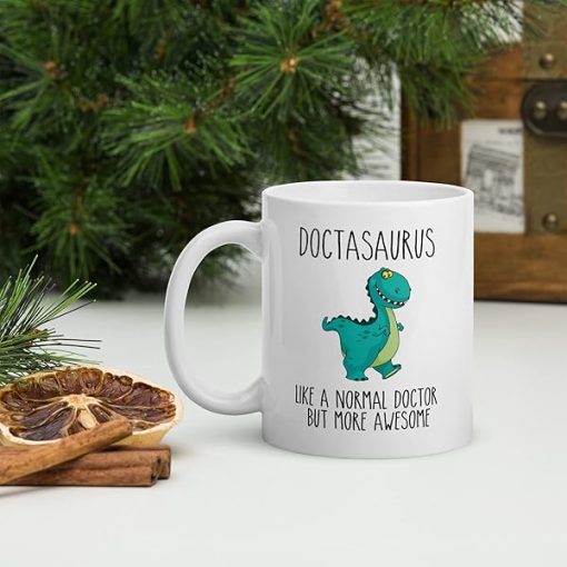 Doctasaurus Funny Mug – 11oz coffee mug - Image 5